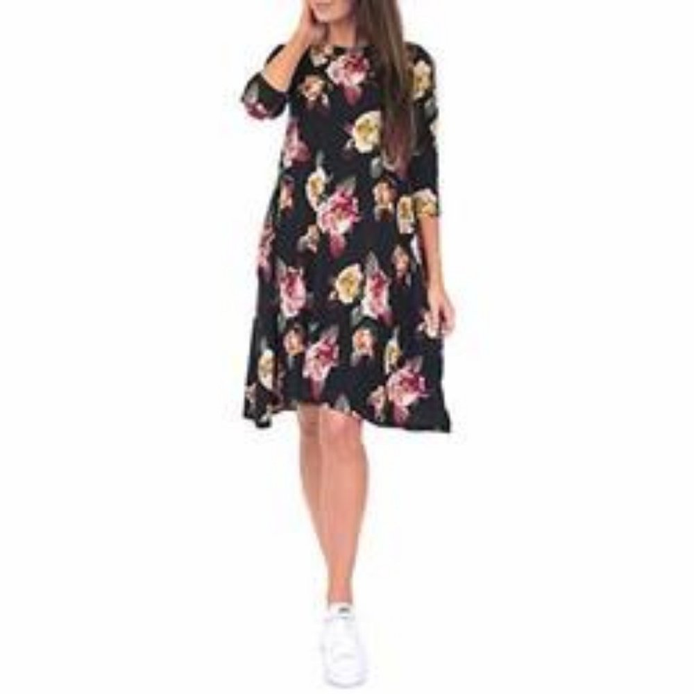 (3X) Women's Floral Rags & Couture Dress